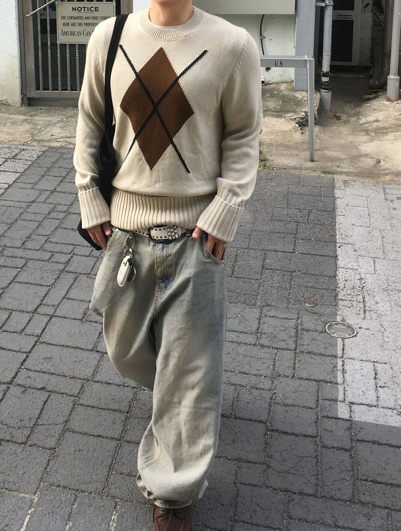 No.1493 D roll-up button KNIT (3color)