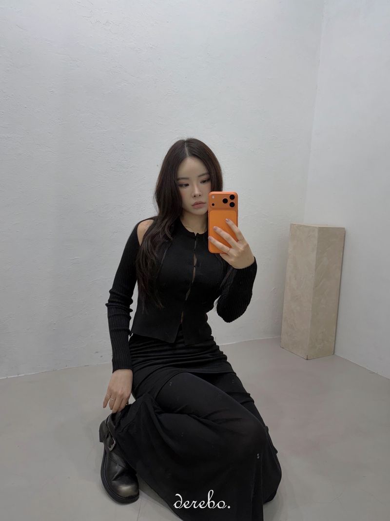 cocktail chiffon see-through long skirt