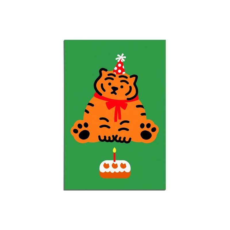 MUZIKTIGER(ムジークタイガー)の「CAKE TIGER RED POST CARD(Smartphone Accessories)」