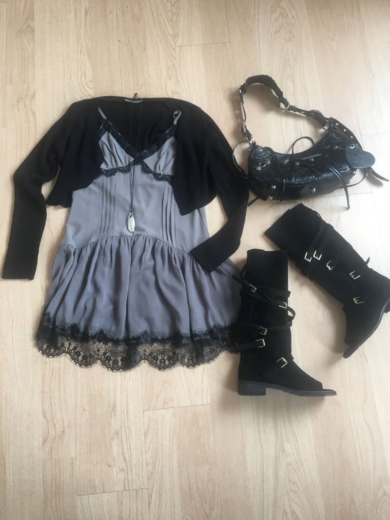 Dolce lace slip mini dress