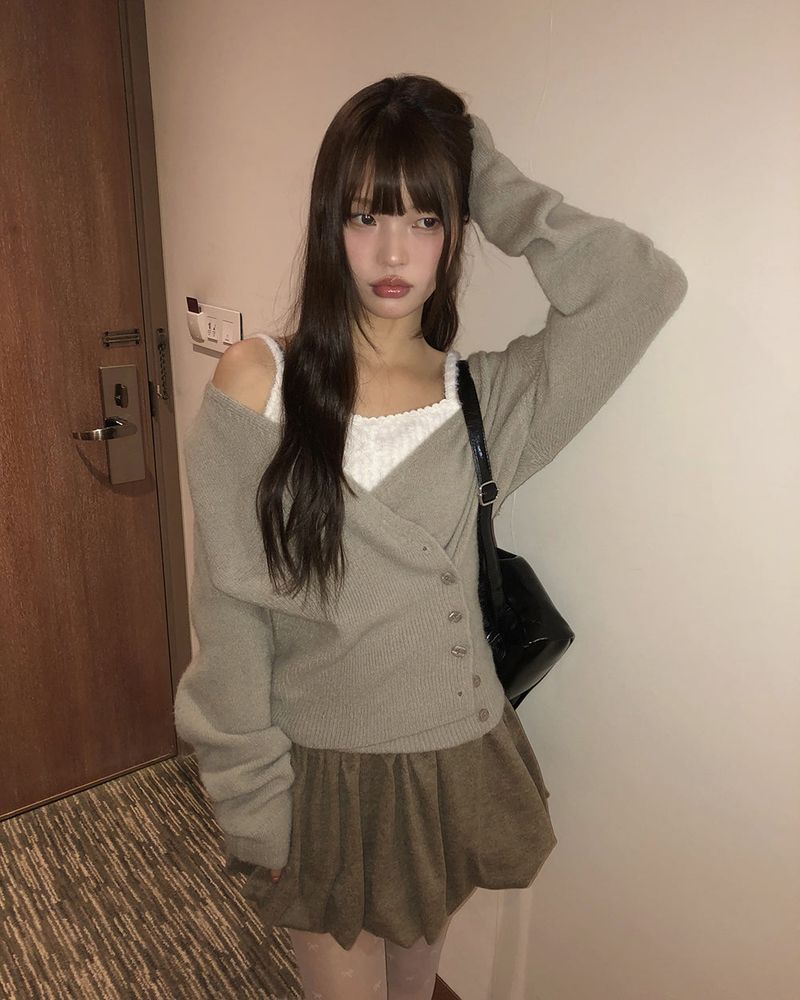Rian Pumpkin Balloon Short Skirt