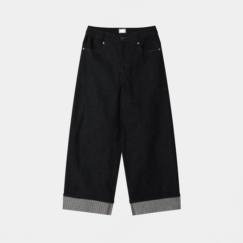 [Premium] ASCLO Roll Up Raw Denim Pants (2color)