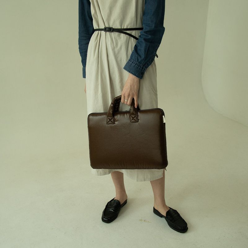Glazed padding Laptop pouch 14 inch
