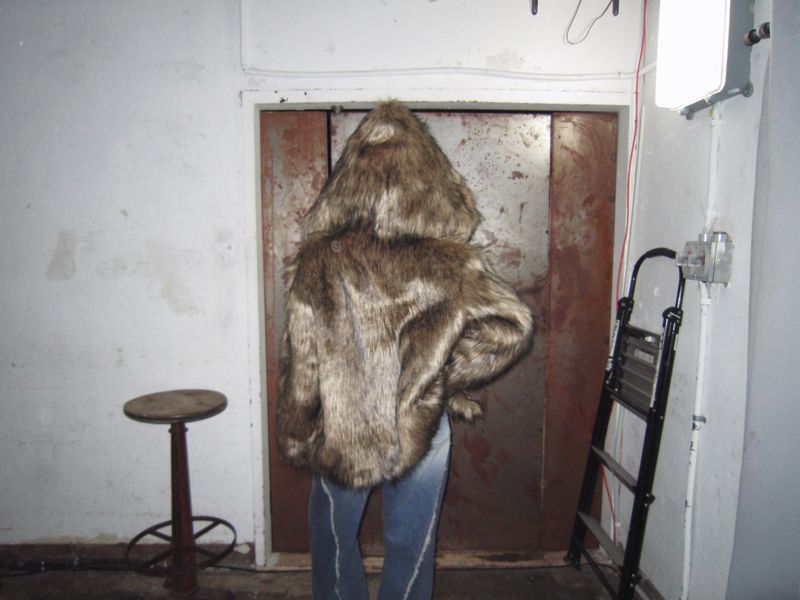 Hoodie fox fur-JK (Brown)