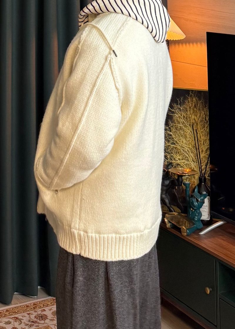 Knit Padded Zip-Up Ver2 6COLOR