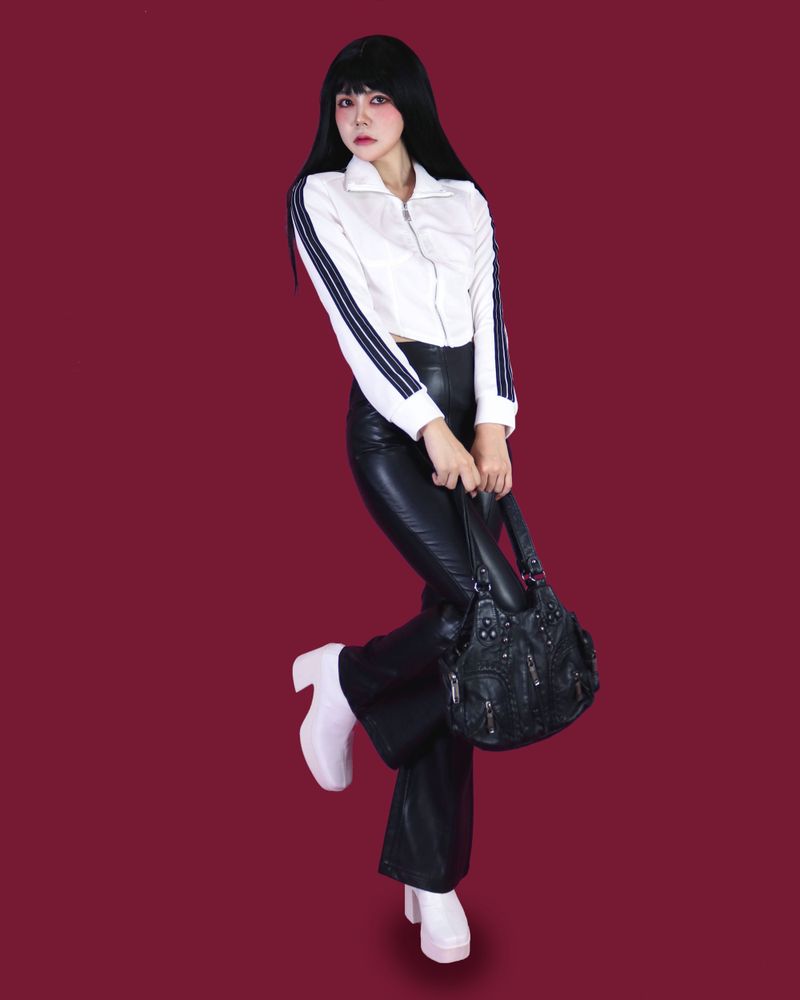 funky leather daily bag