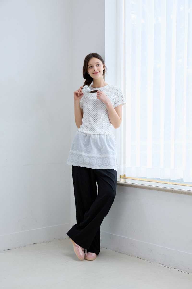 [2EA 1SET] LOVELY DOT SHIRRING SCRUNCHIE