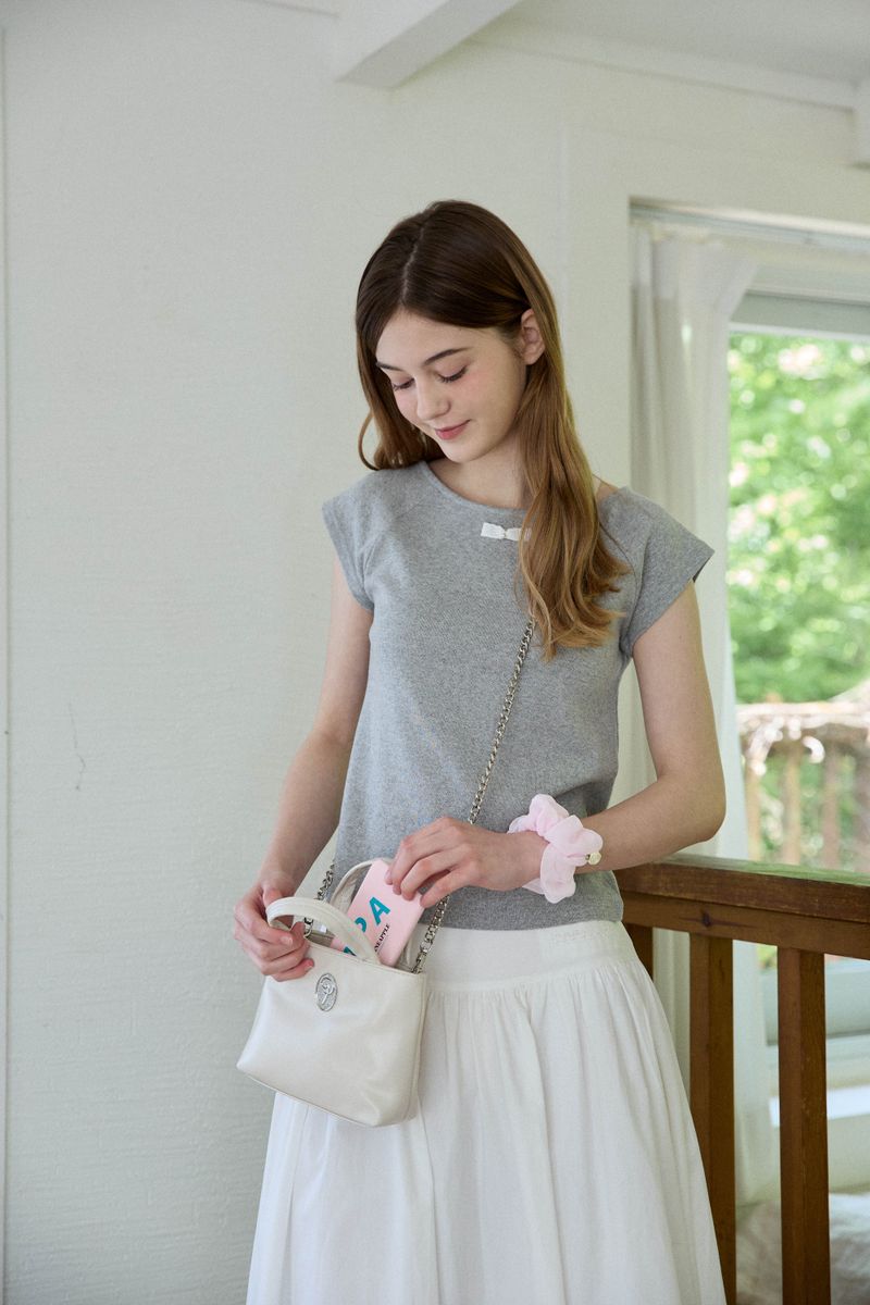 [3PCS 1SET] ROSE CHIFFON SCRUNCHIE