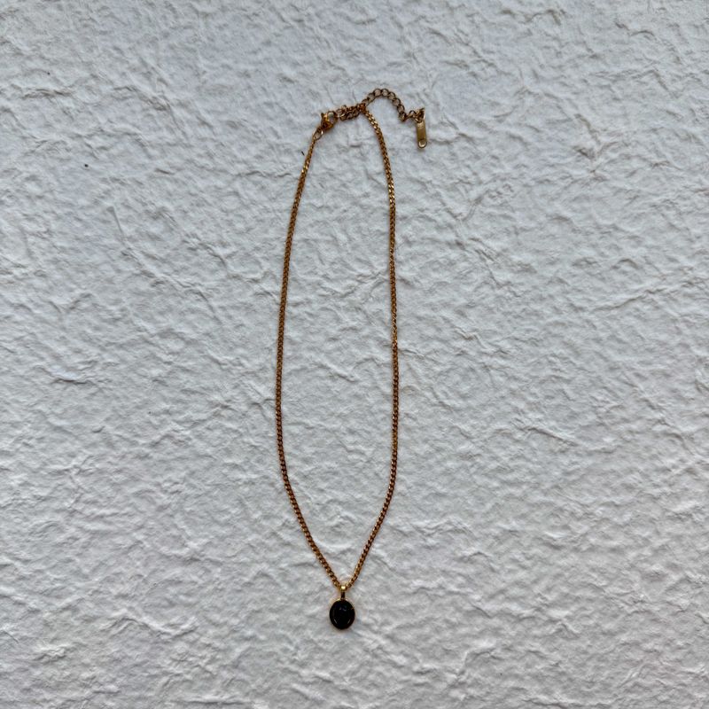 Amber Gold Necklace