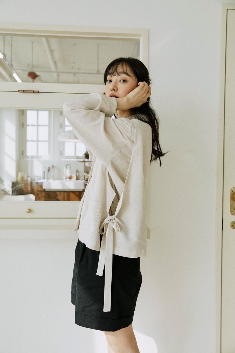 linen vest shirts natural