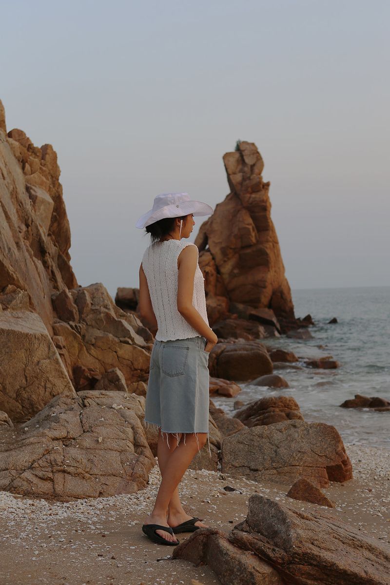 HEI BERMUDA DENIM SHORTS