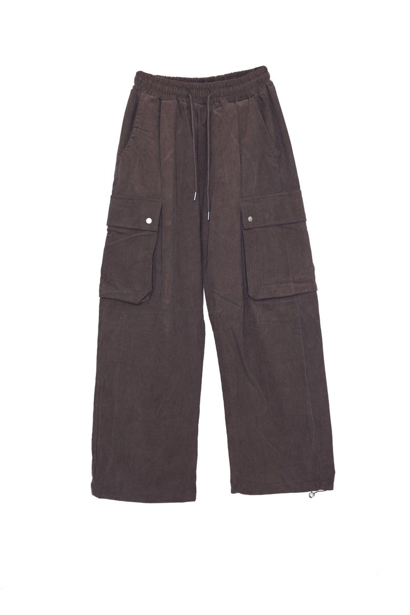 Corduroy Snap Cargo Pants