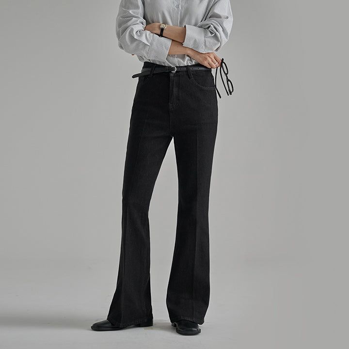 [Exclusive] [made/4 size] [Buren] Non-Fade Rectangular Spandex Bootcut Unlined Denim Pants - 3 colors