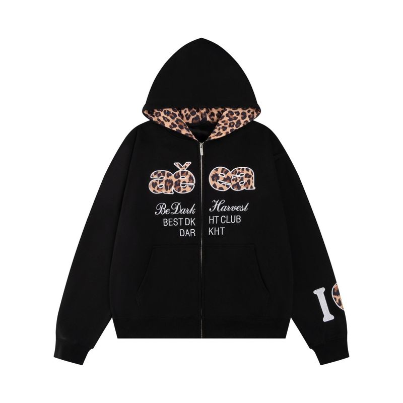 Cozy&Kitsch（コージーアンドキッチ）の「Wild Lettering Leopard Hoodie Zip-up 233197605（Tops）」
