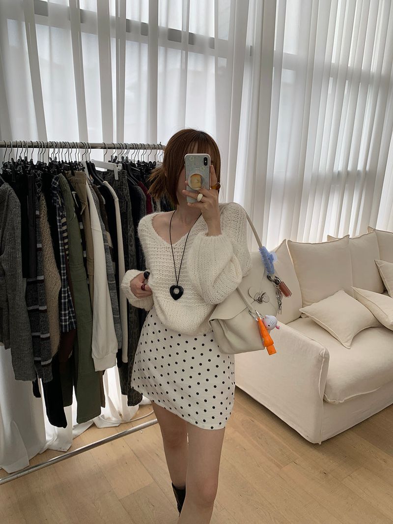 [MADE] Polyton Dot Skirt