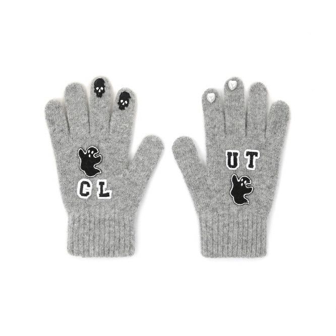 CLUT STUDIO(クラットスタジオ)の「0 5 ghost wool knit gloves - GREY(Fashion Accessories)」