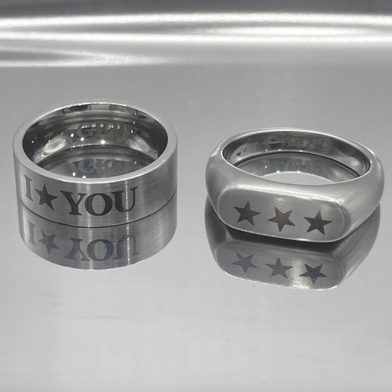 Star You Letter Plane Ring
