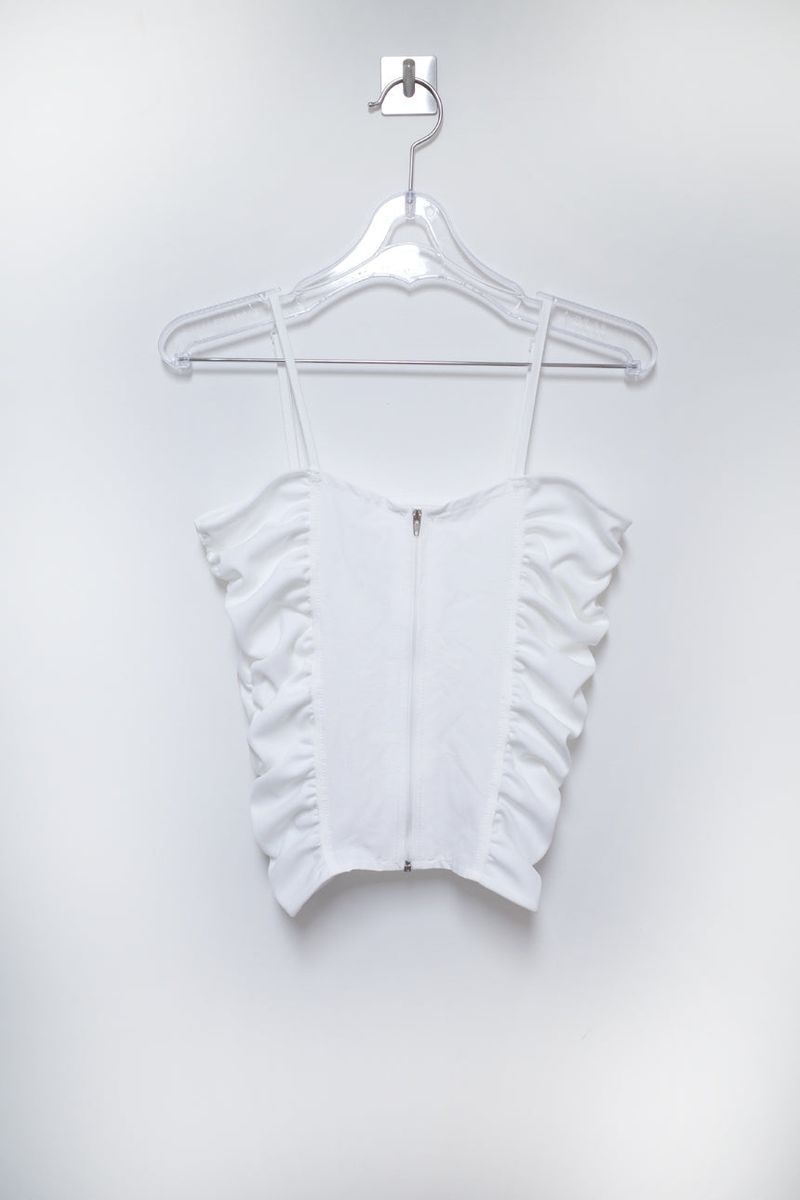 Shirring Corset Sleeveless Top (2 colors)