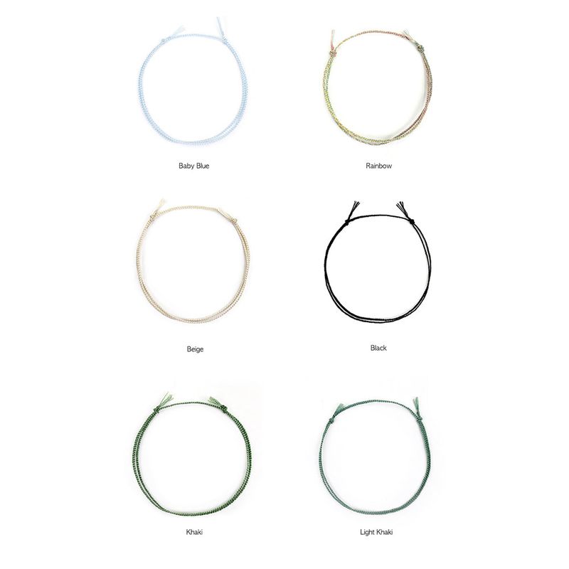 [BTS V] Thin Single original Bracelet (28color)