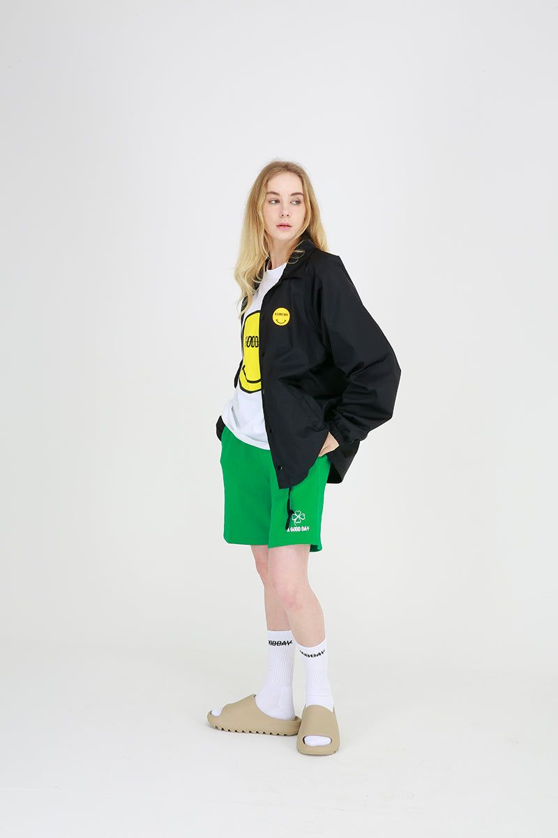 SMILE COACH JACKET (BLACK)