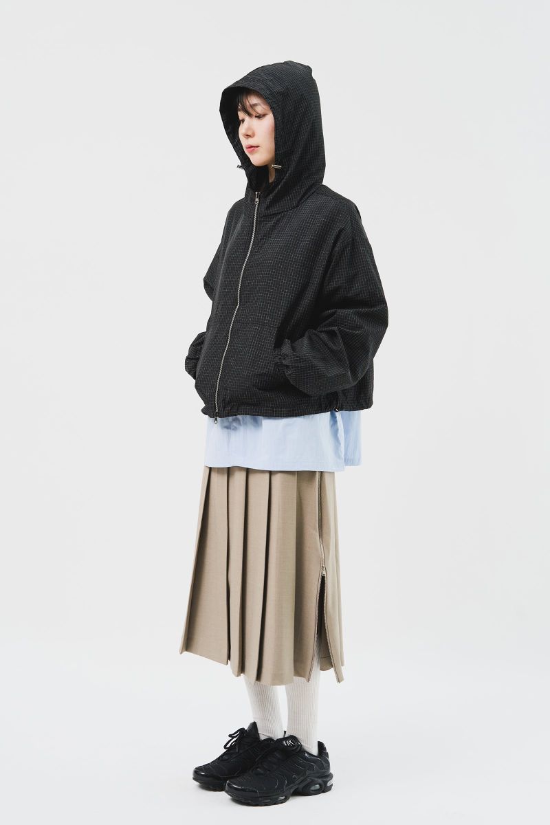 Square Cropped Hooded Jacket (5color)