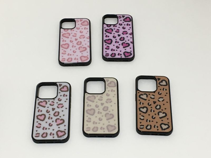 heart leopard (pink) case 