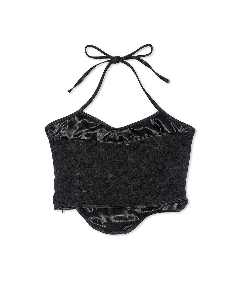 judy lace halter top (3colors)