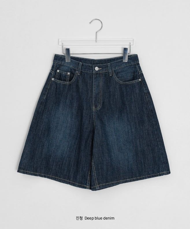 Yudan Denim Bermuda Pants