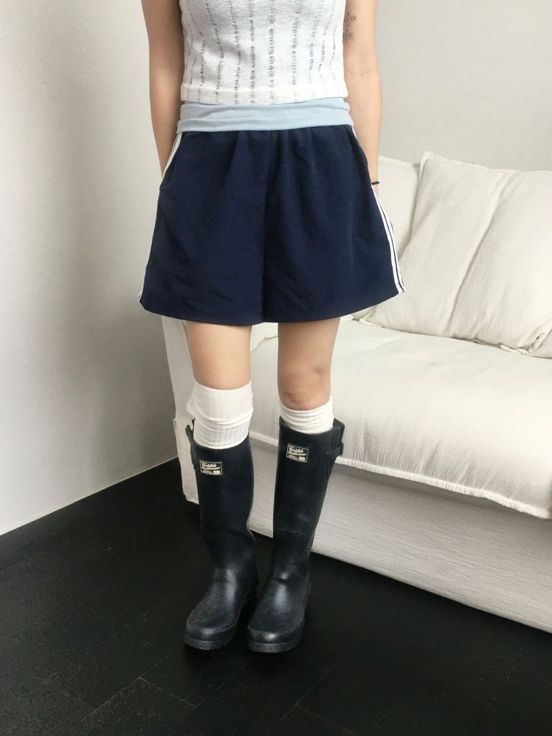 RITCORE（リットコア）の「ツーラインナイロンウォッシャブルショートパンツ(8c)（パンツ）」