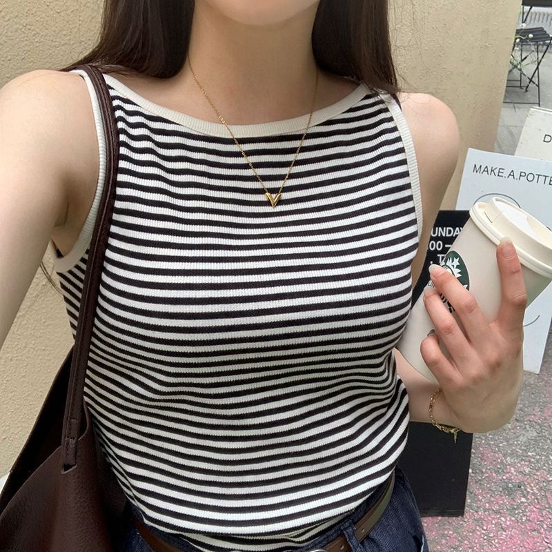 [MD pick!] striped boat neck camisole