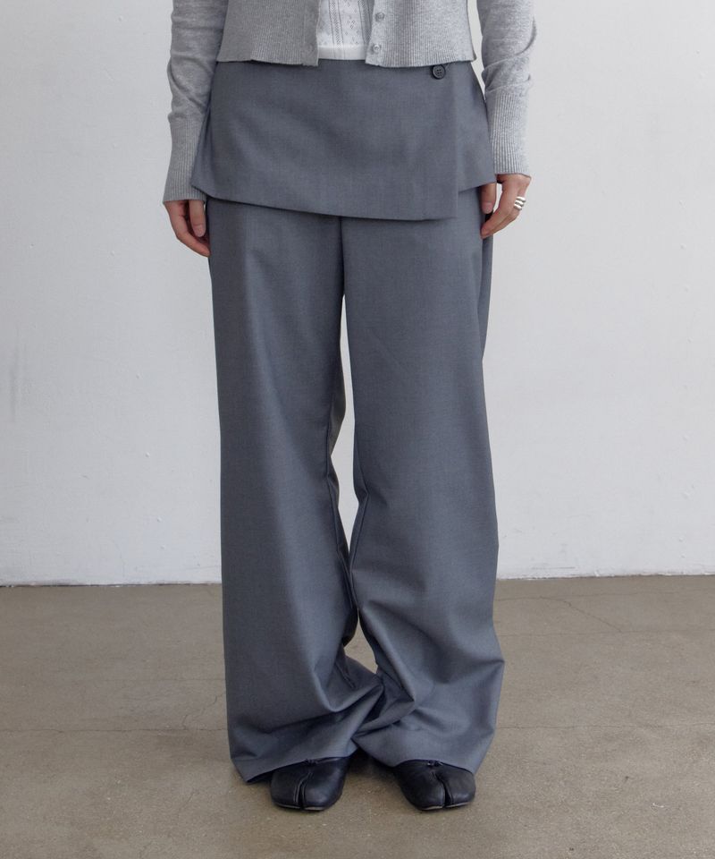Layered Skirt Pants