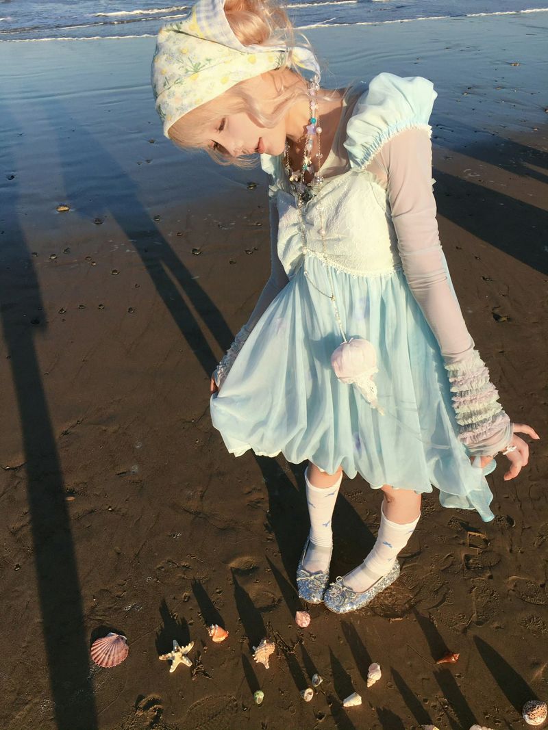 rose island（ローズアイランド）の「Rose Island ジェリーフィッシュ ムーンライトガール レースメッシュドレス（ワンピース/ドレス）」