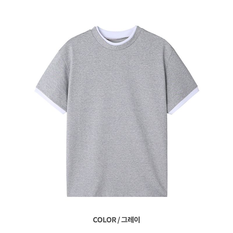 Layered Crop Short Sleeve (3color)