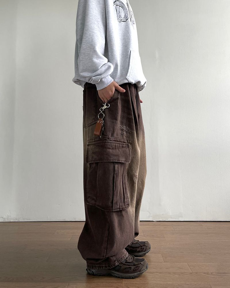 Boot Cargo Denim Pants