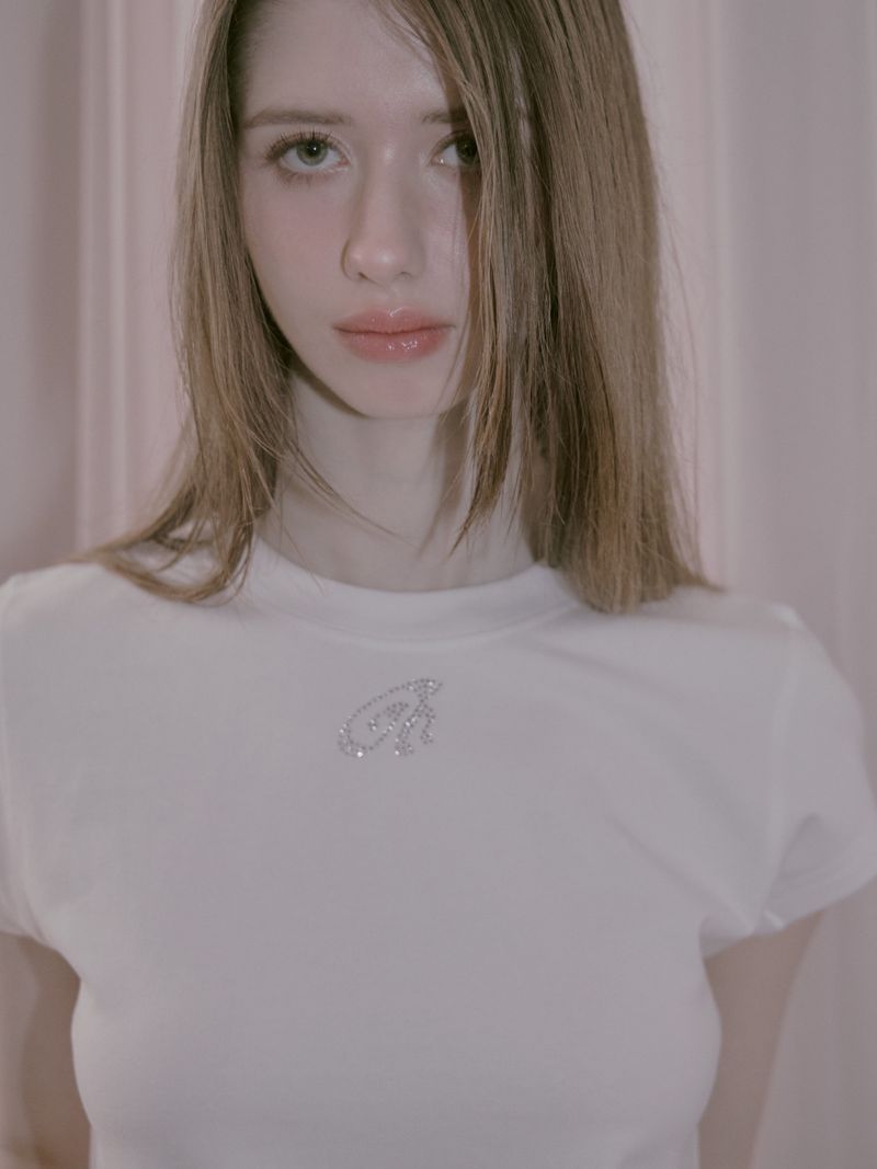 Rose Hotfix T White