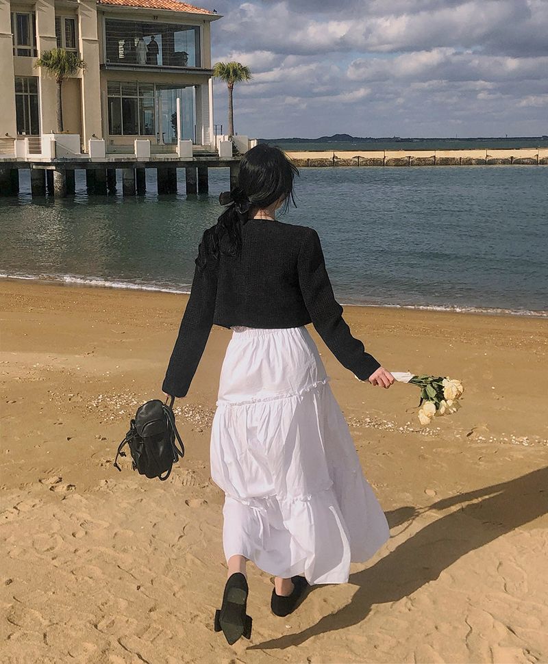[Bellide made] momochi pocket tweed jacket