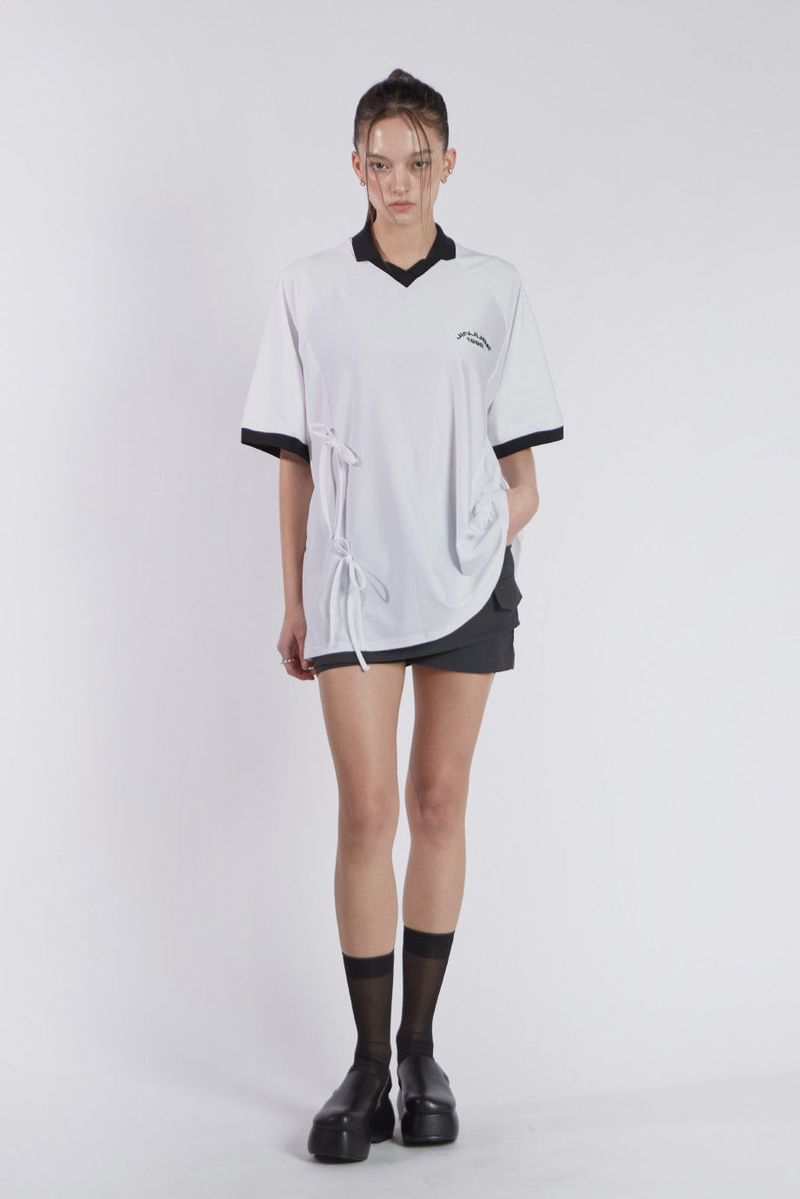 SPORT RIBBON TOP(WHITE)