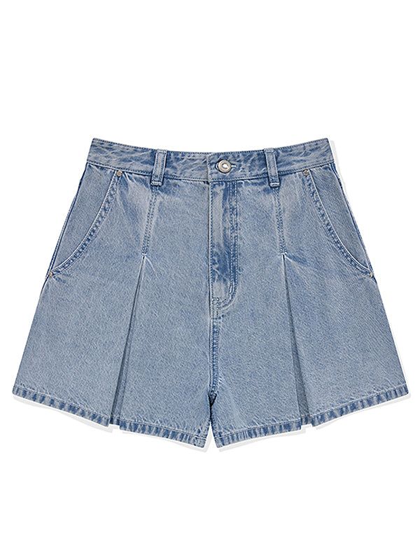 KIRSH（キルシー）の「FLARE SHORT DENIM PANTS [BLUE]（Pants）」