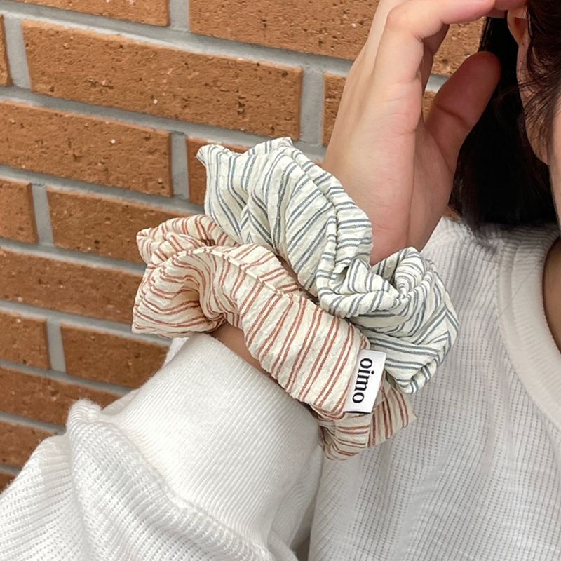 Stripe Scrunch-Red