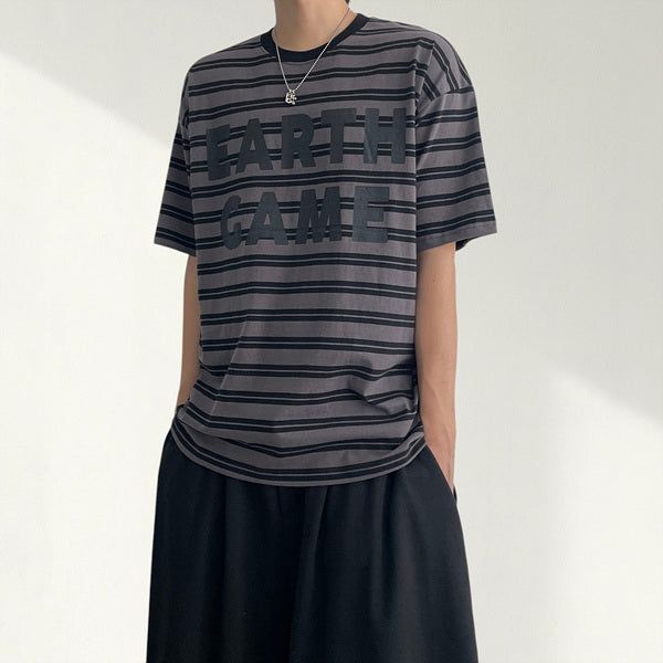 voarc（ボアク）の「Game striped short-sleeve T-shirt (3 colors)（Tops）」