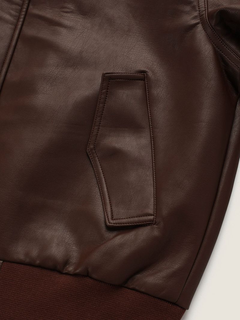 Base Leather Blouson (2color)