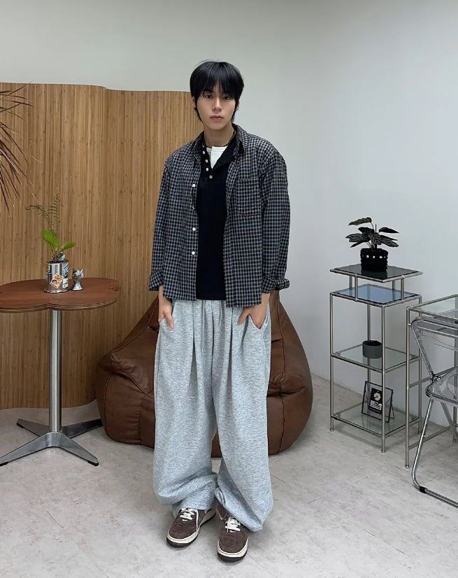 Bello Pintuck Wide Sweatpants