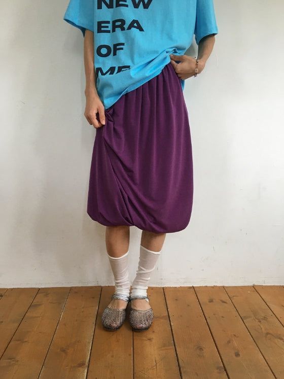 BAON（バオン）の「Mafu Balloon Shirring Midi Skirt（Skirts）」