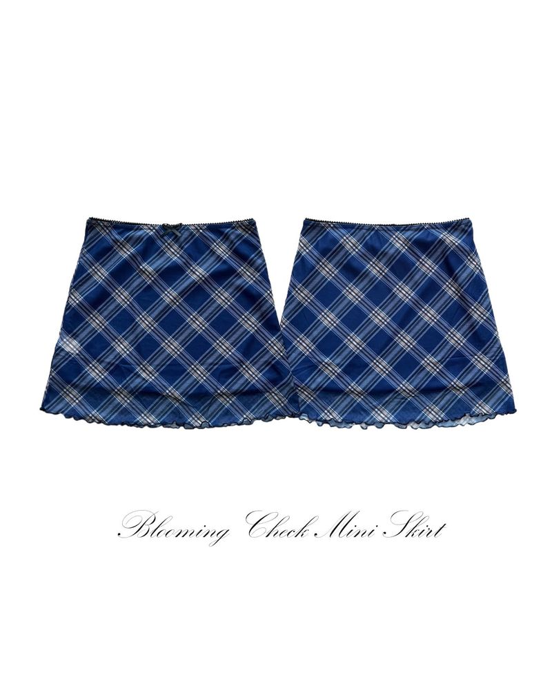 GUSTA（グスタ）の「Blooming Chek Banding Mini Skirt（Skirts）」