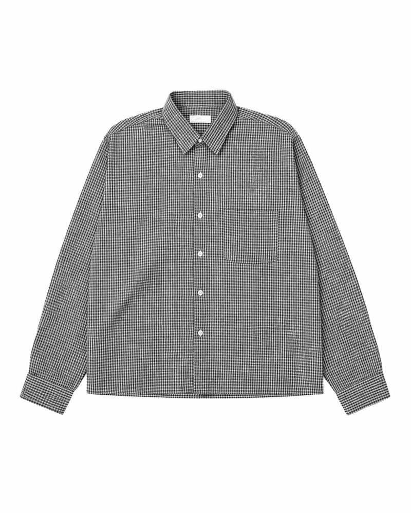 Neric Mini Check Cropped Shirt