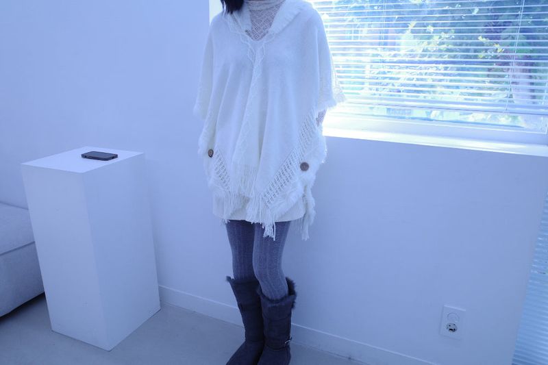 pom pom buckle long ugg boots