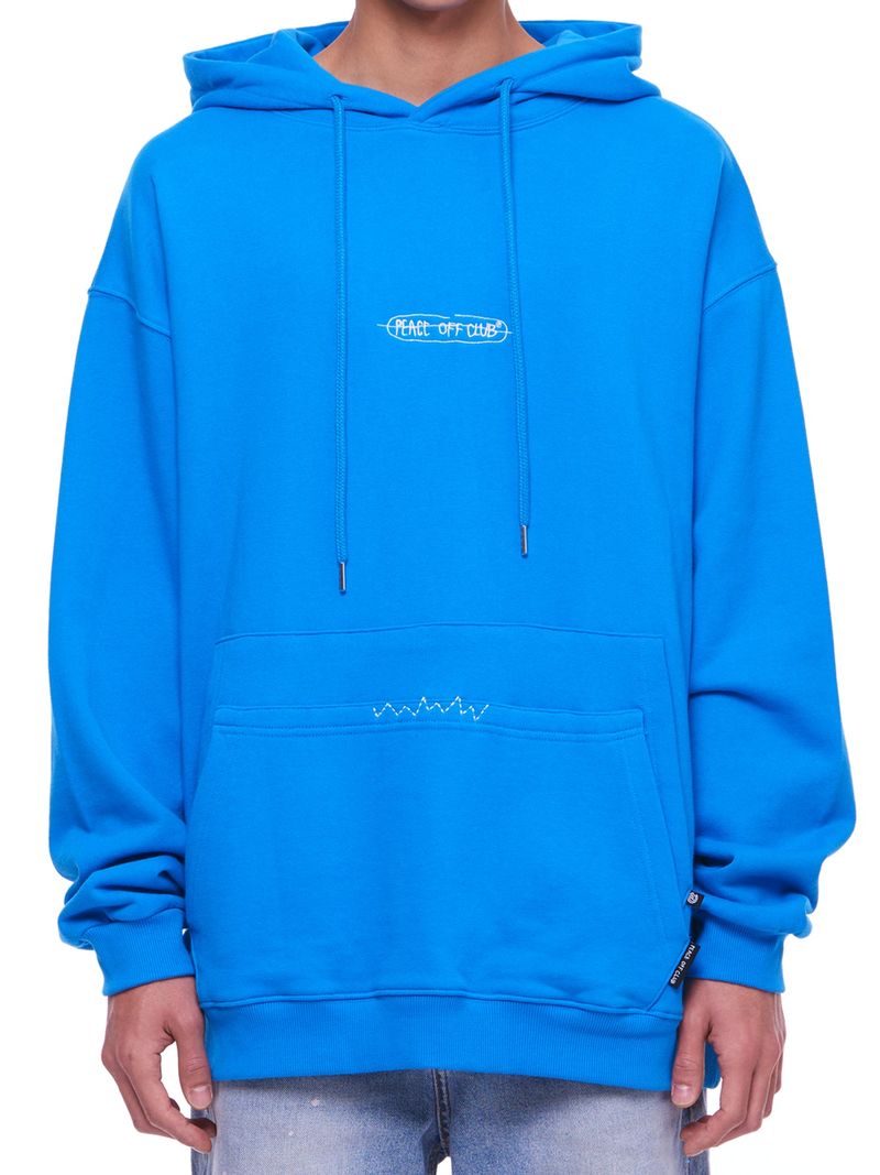 Double_Pocket Hooded Sweatshirt S.BLUE