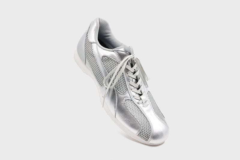 [Lab Series] Spider Leather Sneakers Silver