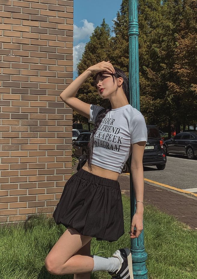 Pumpkin Balloon Miniskirt
