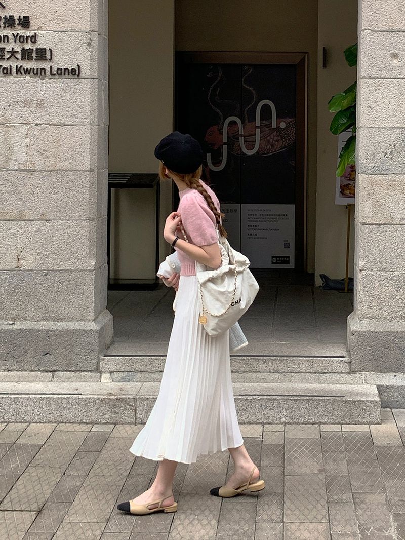 [MADE] LOVE MORE PINTUCK LONG SKIRT